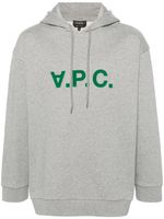 A.P.C. hoodie Milo à logo floqué - Gris