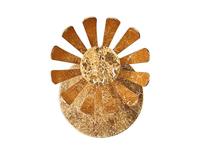 LED wandlamp 1 spot bladgoudkleurig eco-light bloom plafondlamp hall leeslamp woonkamer verlichting 5 Watt