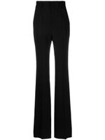 Saint Laurent pantalon droit à taille haute - Noir