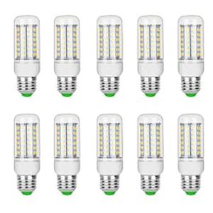 10pcs 10w led maïs gloeilamp 1000lm g9 b22 e12 e14 e26 e27 gu10 69 led smd5730 100w equivalent lamp kroonluchter kaars warm wit 220v 110v Lightinthebox