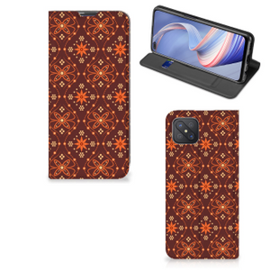 OPPO Reno4 Z 5G Hoesje met Magneet Batik Brown