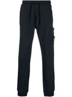 Stone Island pantalon de jogging à patch logo - Bleu