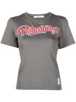 Philosophy Di Lorenzo Serafini t-shirt en coton à logo imprimé - Gris - thumbnail