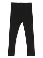 Versace Kids legging à ornements en cristal - Noir