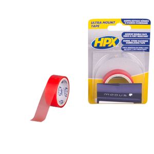 HPX Ultra Mount bevestigingstape | Transparant | 19mm x 1,5m - ZC10 | 20 stuks ZC10