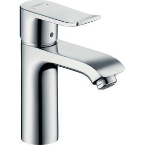 Hansgrohe Metris wastafelkraan met waste chroom 31080000