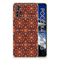 Xiaomi Poco X4 Pro 5G TPU bumper Batik Brown