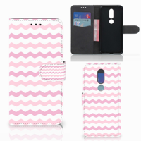 Nokia 7.1 Telefoon Hoesje Waves Roze