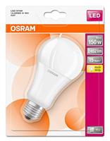 OSRAM LED lamp | Lampvoet: E27 | Warm wit | 2700 K | 19 W | mat | LED STAR CLASSIC A [Energie-efficiëntieklasse A++]