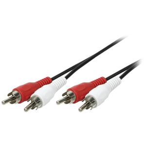 LogiLink CA1040 Cinch Audio Aansluitkabel 5.00 m Zwart (mat)