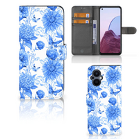 Hoesje voor OPPO Reno 8 Lite | OnePlus Nord N20 Flowers Blue