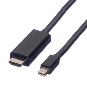 VALUE 11.99.5795 video kabel adapter 1 m Mini DisplayPort Zwart