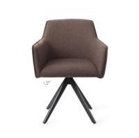 Jesper Home Eetkamerstoel Hofu Turn Black, Draaibaar - Potters Clay