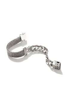 John Hardy bracelet Classic Chain 12 mm à design plat - Argent