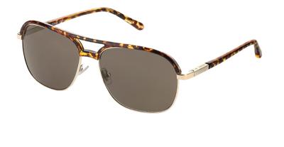 Fossil zonnebril Fos 2102/G/S piloot cat. 3 heren goud/bruin