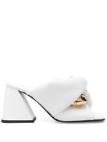 JW Anderson mules Chain Twist en cuir - Blanc