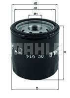 Oliefilter MAHLE, Diameter (mm)76mm, u.a. für Dodge, Chevrolet, Chrysler, Jeep, Suzuki, Saab, Lancia, Fiat, Alfa Romeo, RAM