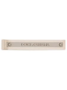 Dolce & Gabbana pince à cravate à logo gravé - Argent