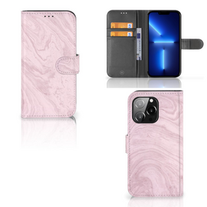 iPhone 13 Pro Bookcase Marble Pink - Origineel Cadeau Vriendin