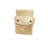 Riembuidel heuptasje portemonnee koeienvacht Beige