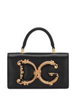 Dolce & Gabbana mini DG Girls leather tote bag - Noir