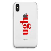 Ugh: iPhone X Transparant Hoesje - thumbnail