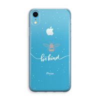 Be(e) kind: iPhone XR Transparant Hoesje