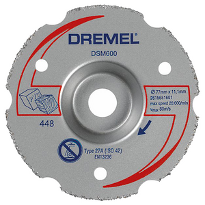 Dremel DSM20 multifunctionele carbide-verzinksnijschijf (DSM600) - 2615S600JB