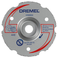 Dremel DSM20 multifunctionele carbide-verzinksnijschijf (DSM600) - 2615S600JB