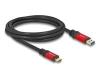 DeLOCK USB 10 Gbps Cable USB Type-A male to USB Type-C male 2 m red metal