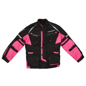 MODEKA Tourex Kids II, Kinder motorjas, Zwart-Roze