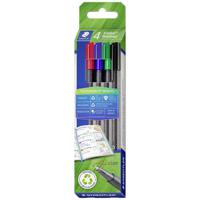 Staedtler triplus 334 RC4 Fineliner Diverse kleuren 0.3 mm 4 stuk(s)