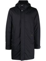 Moorer Vermont padded hooded jacket - Bleu