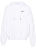 Off-White hoodie en coton biologique à logo brodé - Blanc