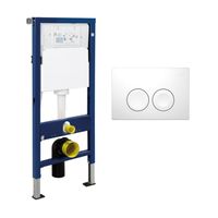 Geberit Duofix UP100 inbouwreservoir met Geberit Delta 21 duwplaat wit - thumbnail