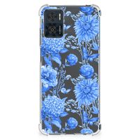 Case voor Motorola Moto E22 | E22i Flowers Blue - thumbnail