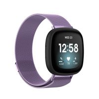 Bandje geschikt voor Apple Watch 38/40MM - Maat One Size - Milanees - Smartwatch - Stainless Steel Mesh - Metaal - Paars