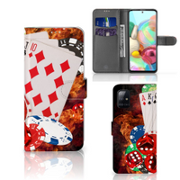 Samsung Galaxy A71 Wallet Case met Pasjes Casino