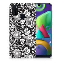 Samsung Galaxy M21 | M30s TPU Case Black Flowers