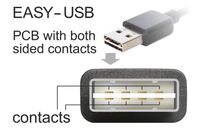 DeLOCK 3m USB 2.0 A - mini USB m/m USB-kabel USB A Mini-USB B Zwart - thumbnail