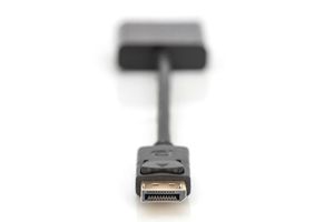 Digitus AK-340403-001-S DisplayPort / VGA Adapter [1x DisplayPort stekker - 1x VGA-bus] Zwart 15.00 cm