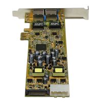 StarTech.com Dual Port PCI Express Gigabit Ethernet PCIe-netwerkkaart adapter PoE/PSE - thumbnail