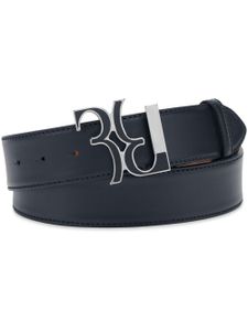 Billionaire ceinture en cuir à boucle logo - Bleu