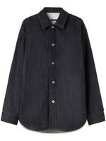 Jil Sander chemise en jean à manches longues - Bleu