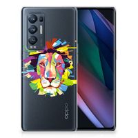 OPPO Find X3 Neo Telefoonhoesje met Naam Lion Color - thumbnail