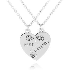 BFF Ketting LGT Jewels Best Friends Hartje Zilverkleurig