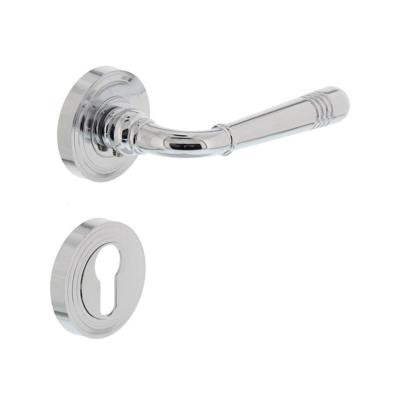 Intersteel Deurkruk Helena op rozet met profielcilinderrozetten - chroom Intersteel Deurkruk Helena op rozet met profielcilinderrozetten - chroom