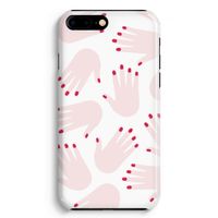 Hands pink: iPhone 8 Plus Volledig Geprint Hoesje - thumbnail