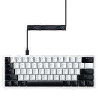 Razer PBT Keycap + Opgerolde Kabel Upgrade Set: Duurzame Doubleshot PBT - Universele Compatibiliteit - Keycap Removal Tool & Stabilisatoren - Tactisch Opgerold & Ontworpen - Gevlochten Vezelkabel -