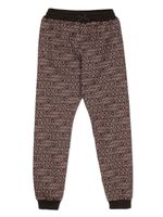 Dolce & Gabbana Kids pantalon de jogging à logo imprimé - Marron